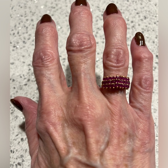 Ruby Pyramid Ring - Picture 7 of 8